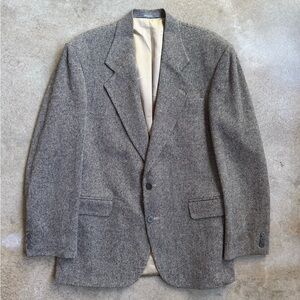 Vintage Haggar Neutral Woven Wool Sport Coat